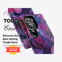 Pink Purple Floral Phone Case | Flower Pattern Phone Case |  Stylish Accessory