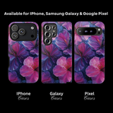 Pink Purple Floral Phone Case | Flower Pattern Phone Case |  Stylish Accessory