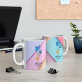Personalized Birth Flower Mug – 11 oz Ceramic Gift