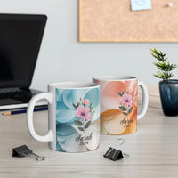 Personalized Birth Flower Mug – 11 oz Ceramic Gift