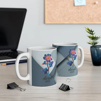 Personalized Birth Flower Mug – 11 oz Ceramic Gift