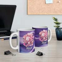 Personalized Birth Flower Mug – 11 oz Ceramic Gift