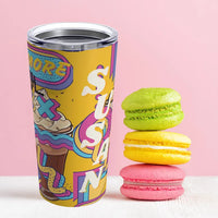 Retro Café 20 oz - Insulated Travel Tumbler