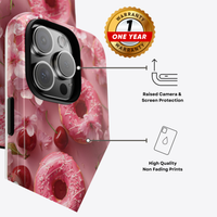 Pink Donuts Phone Case | Phone Protector Gift | Cute Donuts Design Cover